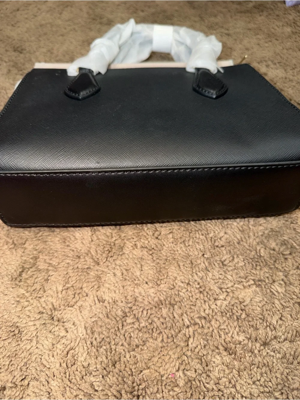 Michael Kors Black Saffiano Top-Handle Satchel